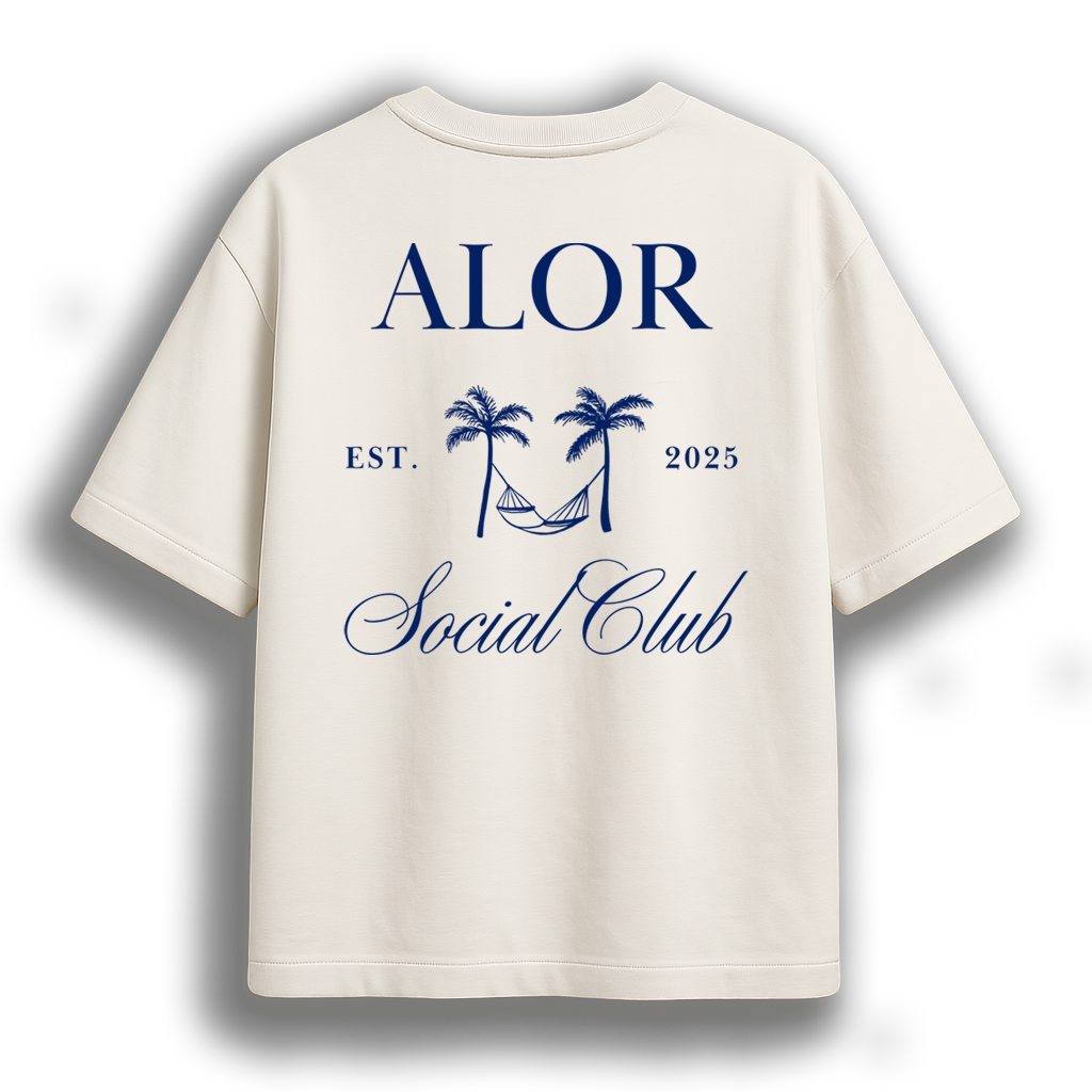 T-Shirt Oversize Social Club Tee Off White